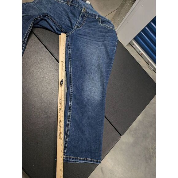 Silver Jeans Suki Capri High Rise Bootcut Jeans Women's 18 - Picture 10 of 11